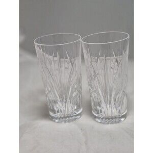 Rare 2 Gorham Crystal Nocturne Highball Glass